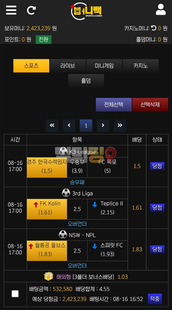 머니백 먹튀 확정 증거자료