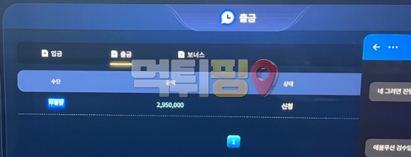 지노카지노 295만원 먹튀 확정 증거자료