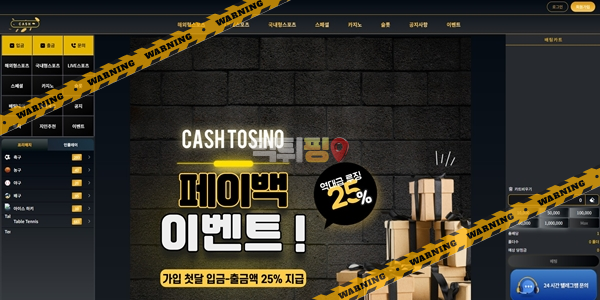 먹튀사이트 캐시 먹튀검증