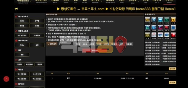 호루스 먹튀 확정 증거자료