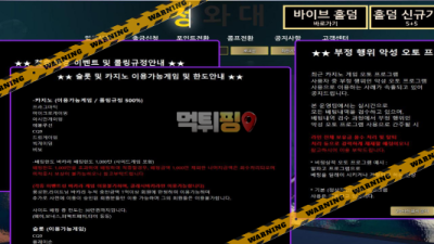 먹튀사이트 청와대 먹튀검증