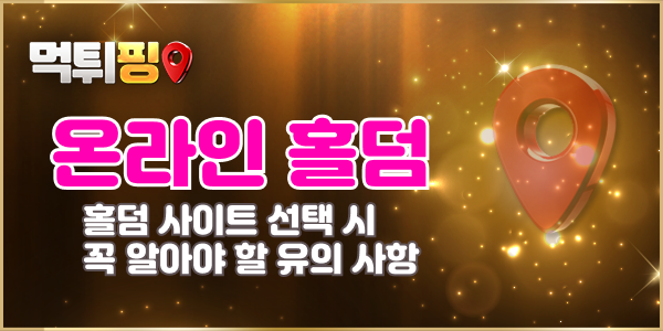 홀덤 사이트 선택 시 꼭 알아야 할 유의 사항